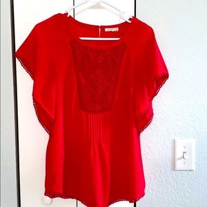 Anthropologie Meadow Rue Flowy Polyester Top